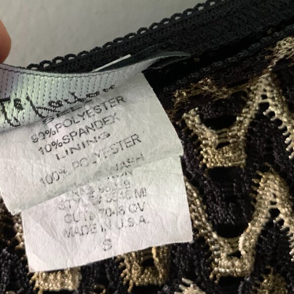 Vintage Le Parfait Knit Brown and Black Skirt Women's Size Small S - Picture 4 of 5